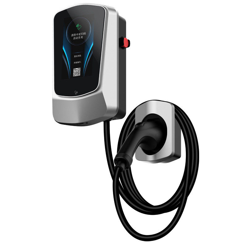 Ladegeräte für Elektrofahrzeuge Typ 2 App Wand-EV-Ladegerät 4,3-Zoll-Display