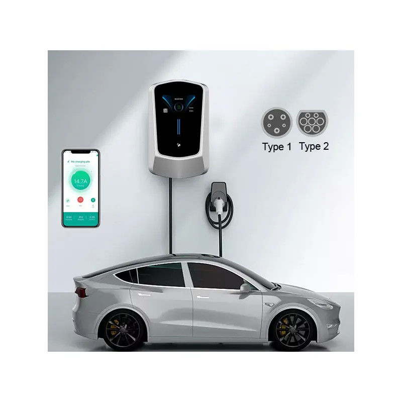 Säulenmontierte Typ 1 Typ 2 Ev Wandbox Ladegerät UV-beständig