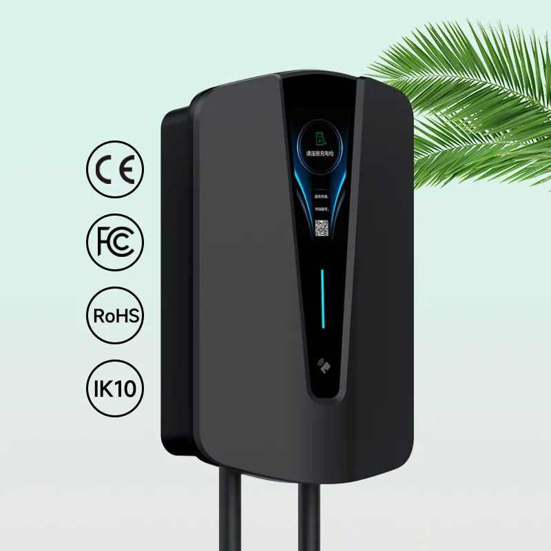 App Control Swipe Card 32A 48A Feuerdichtes PC Zuhause Smart Wall EV Ladegerät Amerikanischer Standard