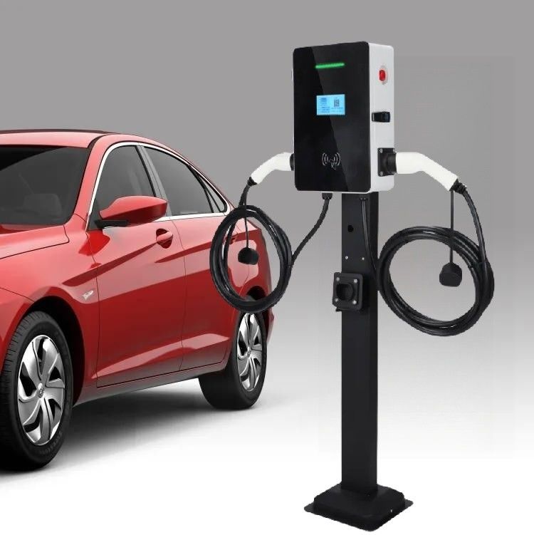 32A QR-Code zum Aufladen mit 4,3-Zoll-Bildschirm Wand-EV-Ladestation für Tesla