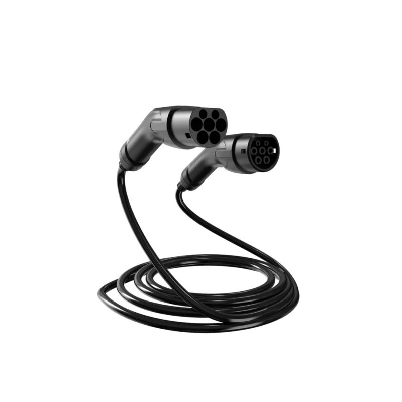 Doppelkopf-Ladekabel Typ 2 32A Wechselstromüberstromschutz