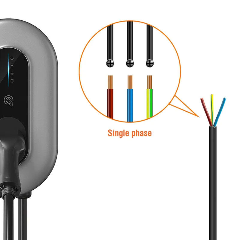 Wi-Fi-verbindendes IP65-Portables Typ-2-EV-Ladegerät mit 5 m Kabel