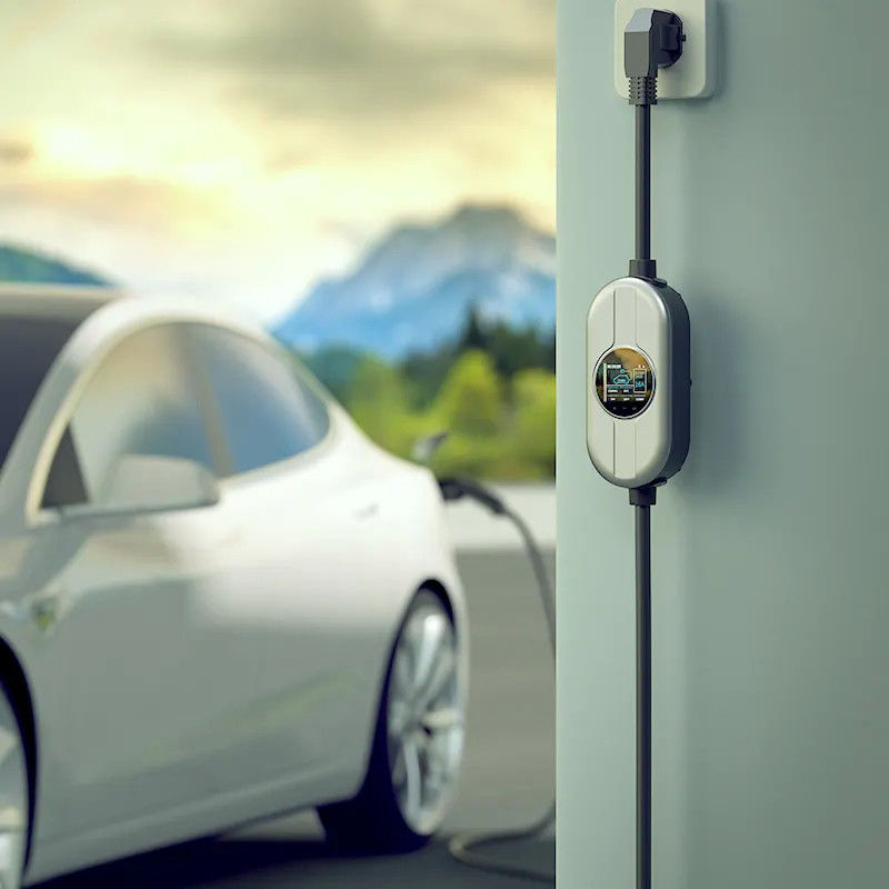 5m oder 7,4m Kabel Portable EV Ladestation EV Ladegerät 1 Phase AC 230V