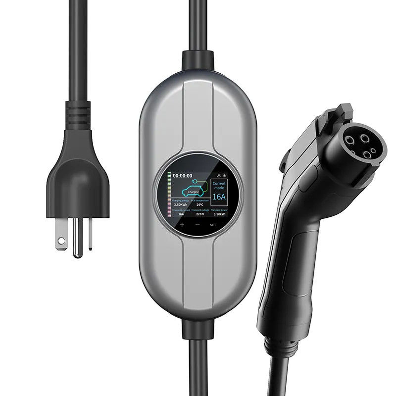 Touch Screen 50Hz zu 60Hz 32A tragbarem Ladegerät Wechselstroms EV für die schnelle Aufladung
