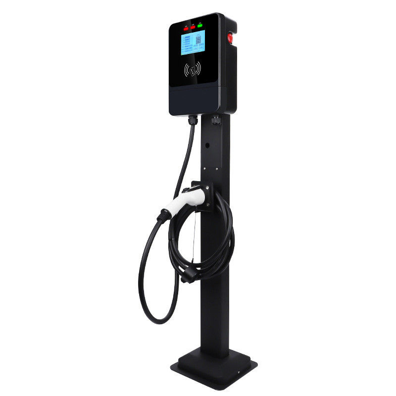 GBT 7kw Einzelgewehr 4,3-Zoll-Bildschirm 220V Wand-EV-Ladegerät mit Notknopf