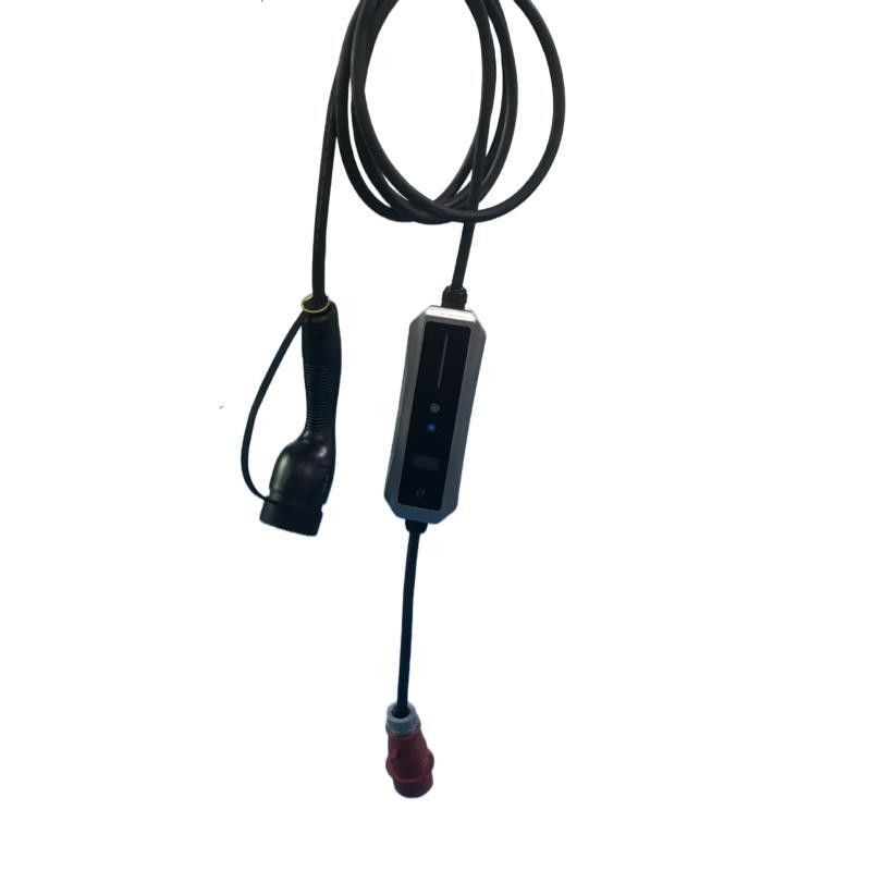 Typ 1 16A/32A LED-Bildschirm Portable AC EV Ladegerät mit CEE Stecker